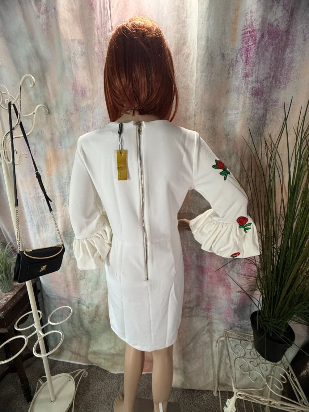 NWT📌 Alexia Admor Elegant Great For Many Occasions Dress w/ Trumpet Sleeve - Picture 2 of 16